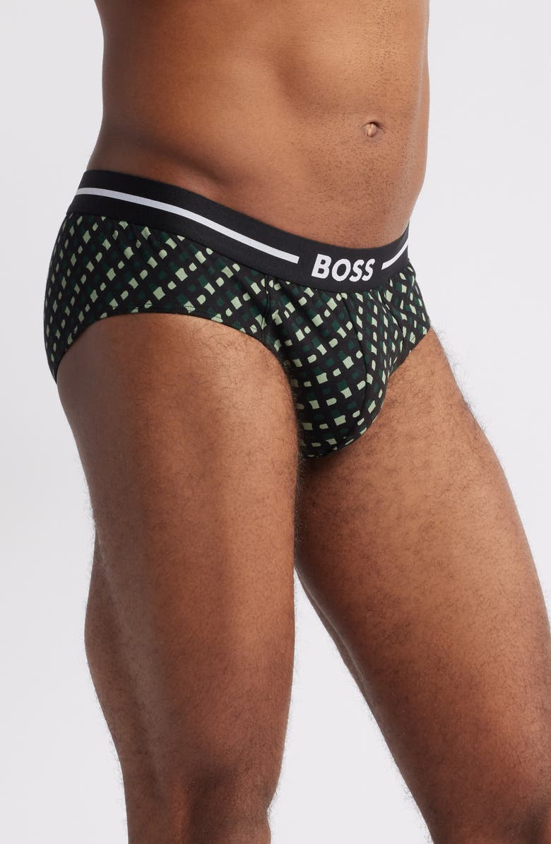 HUGO Assorted 3-Pack Power Stretch Cotton Briefs, Alternate, color, 