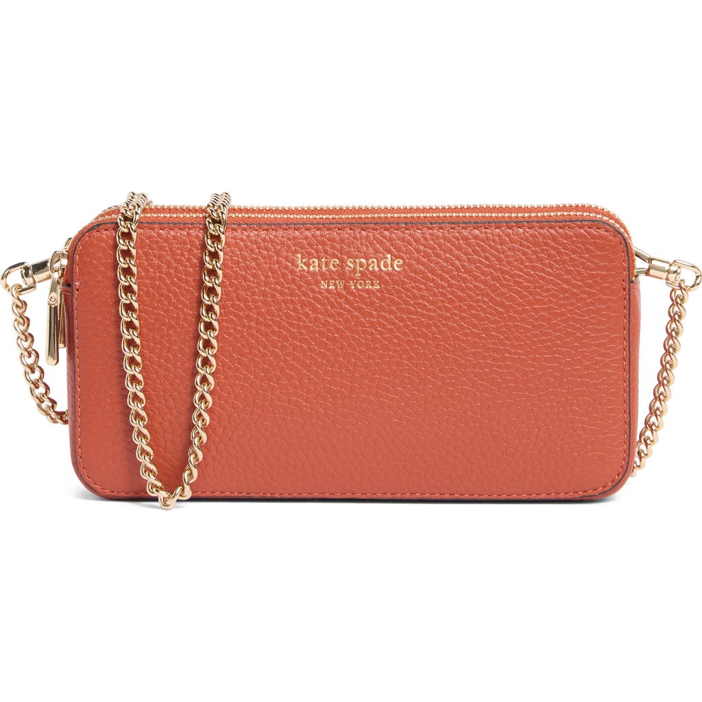 Kate Spade New York Taylor Pebbled Leather Double Zip Crossbody Bag