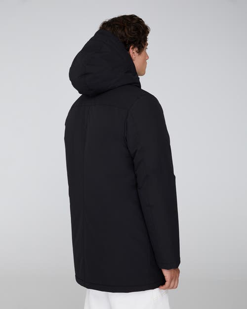 Quartz Co. Labrador | Hooded Down Winter Jacket In Black