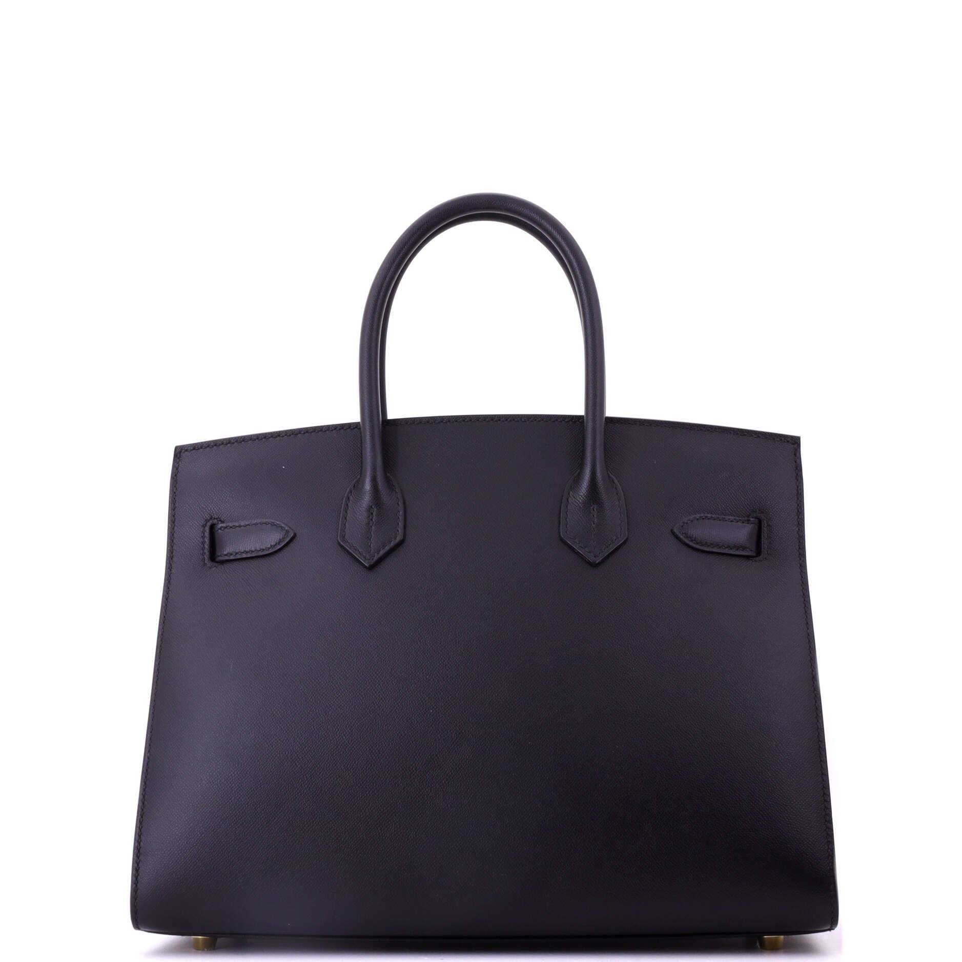 Pre-Owned Hermes Birkin Sellier Bag Black Madame with Gold Hardware 30, Alternate, color, 