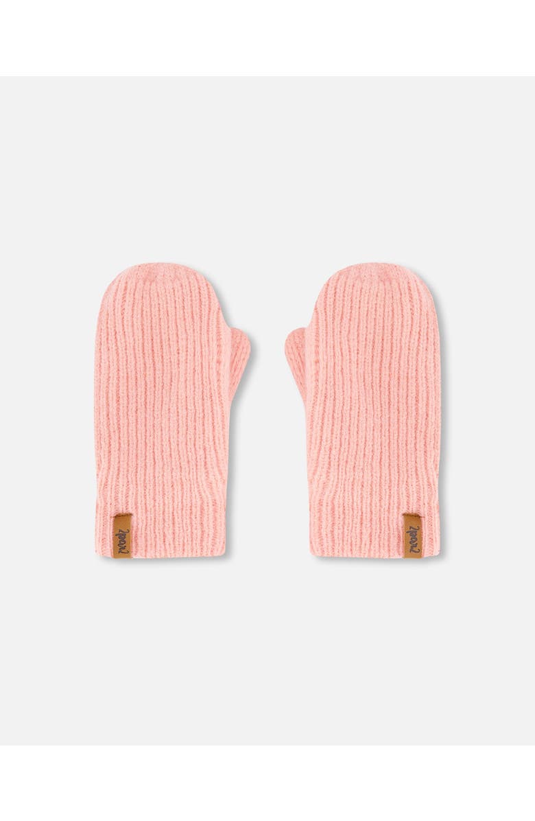 Deux par Deux Girl's Knitted Mittens Pink, Main, color, 
