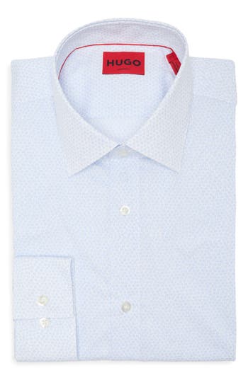 HUGO BOSS HUGO VALERIO REGULAR FIT COTTON DRESS SHIRT