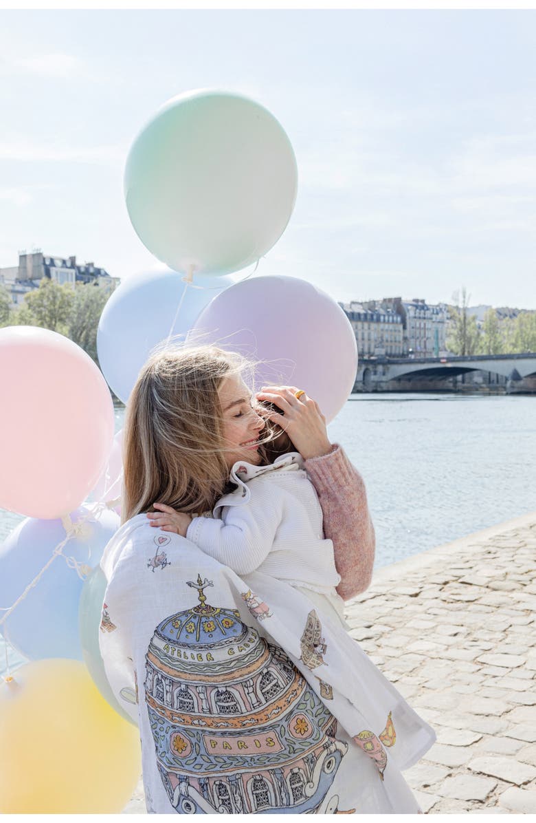 ATELIER CHOUX Hot Air Balloon Cotton Swaddle, Alternate, color, 