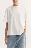Róhe Oversize Cotton, Modal & Silk Crewneck T-Shirt