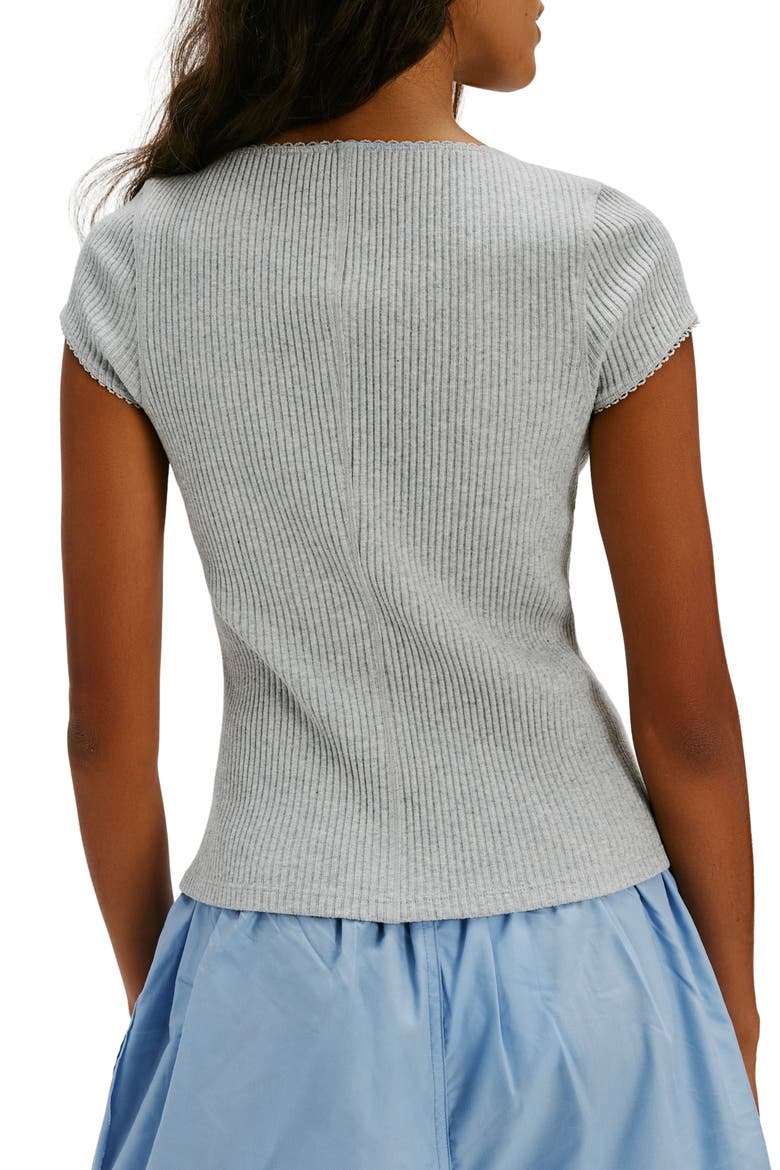 Most Wanted Short Sleeve Cotton Blend Cardigan, Alternate, color, HEATHER GREY