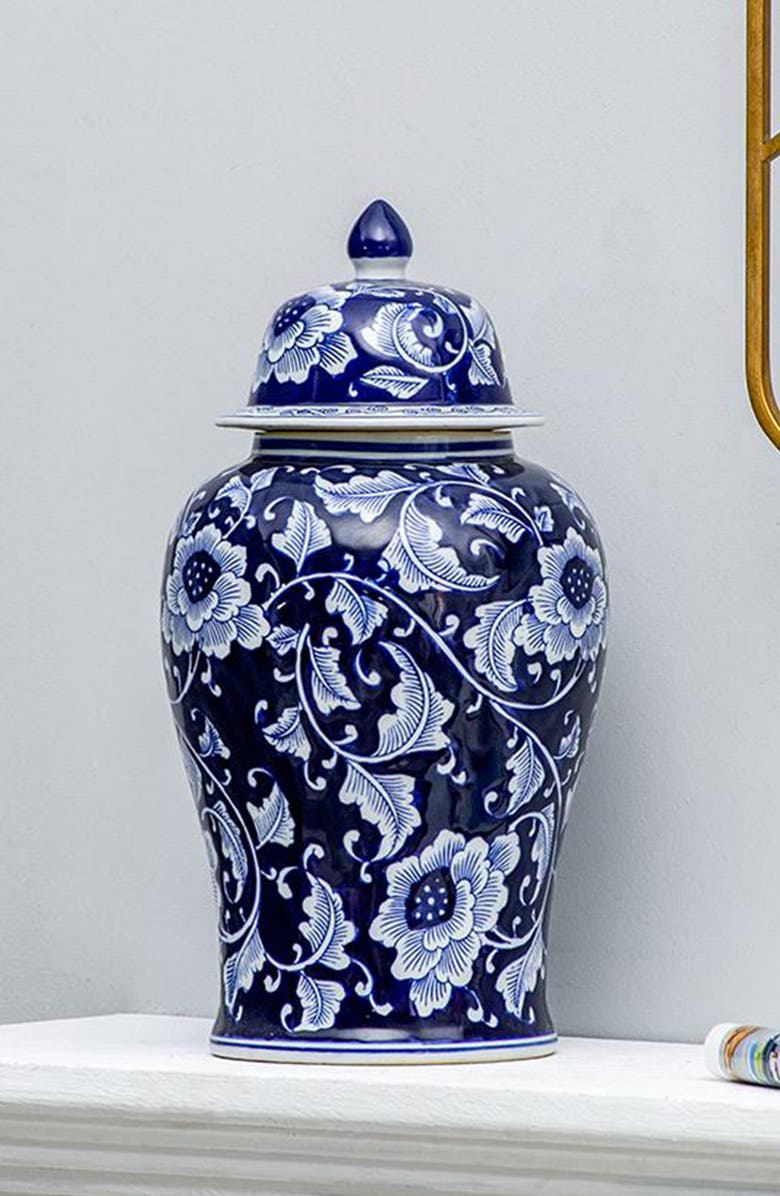 A & B Home Aline Ginger Jar, Alternate, color, Blue