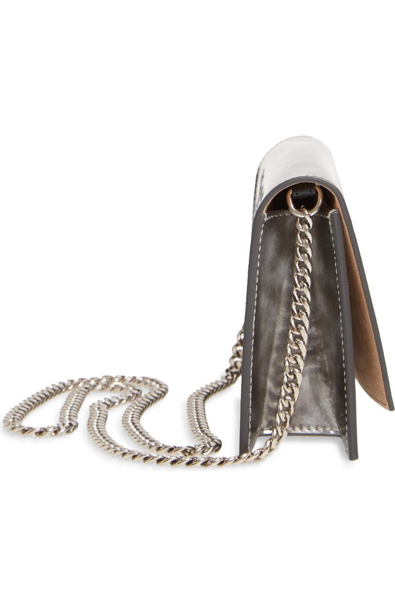 Alexander McQueen Mini Skull Brushed Leather Crossbody Bag, Alternate, color,