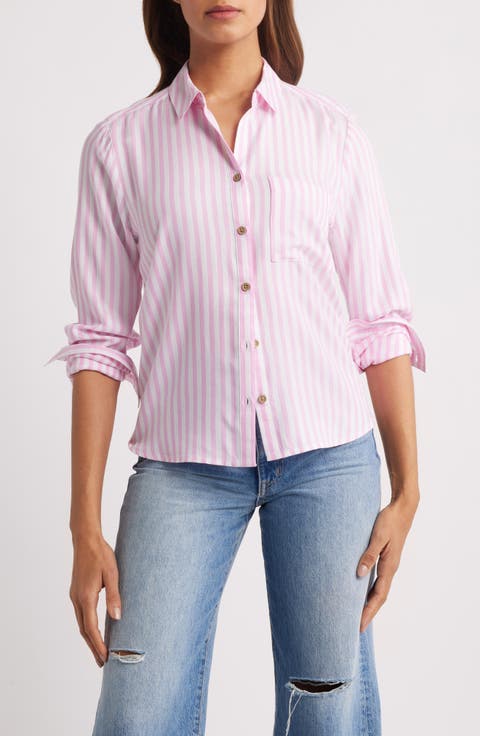 Candace Stripe Button-Up Shirt
