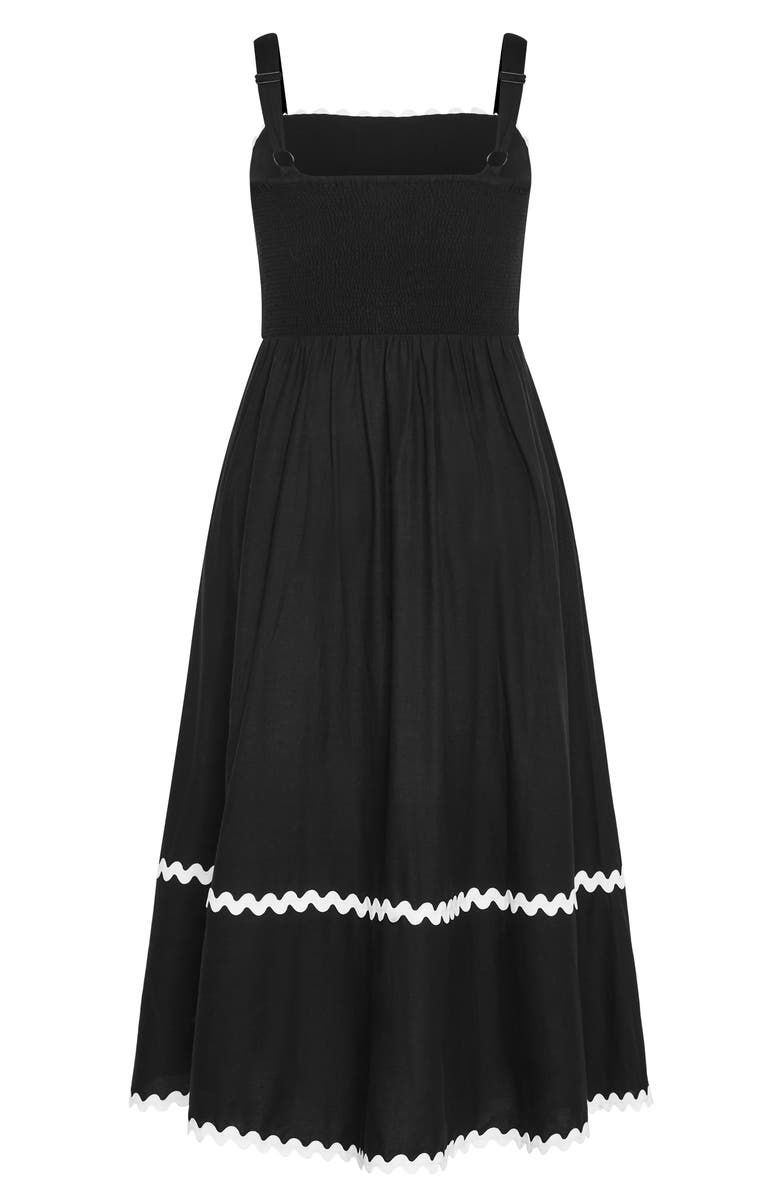 City Chic Shani Sleeveless Maxi Dress, Alternate, color, Black/ White