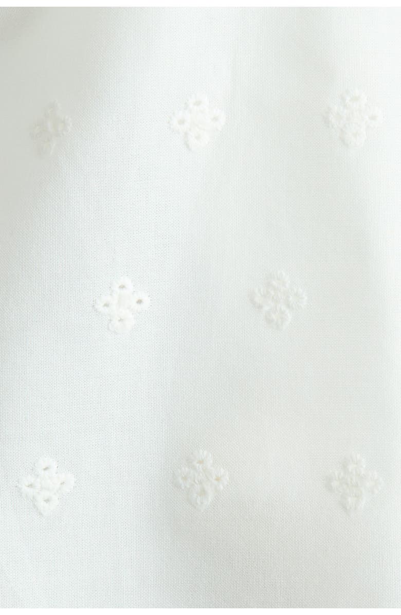 H&M Ruffle-trimmed bodysuit dress, Alternate, color, White