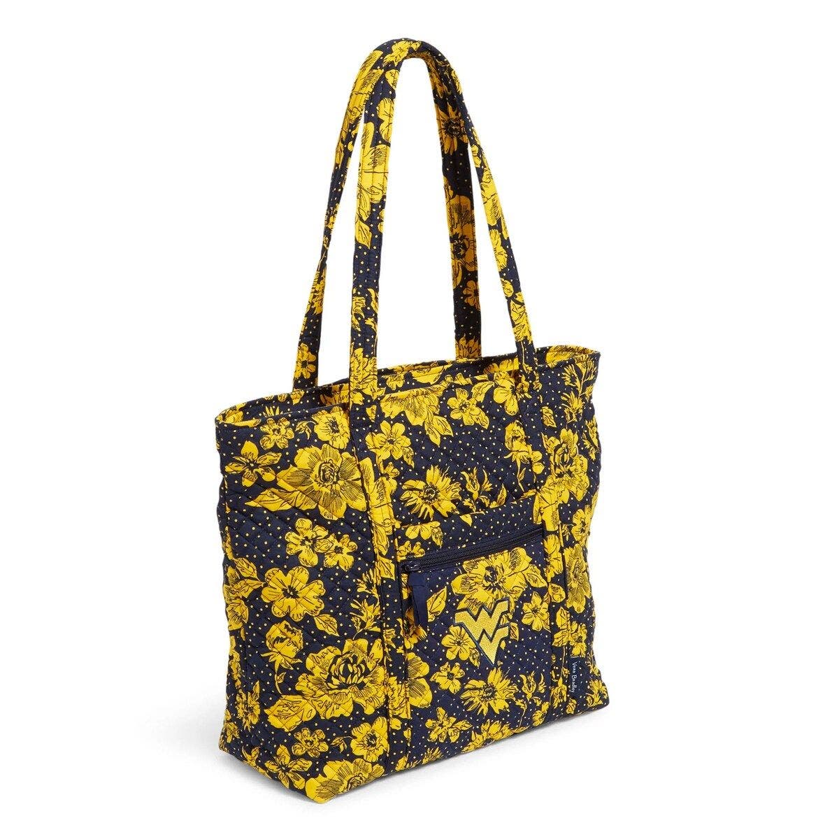 VERA BRADLEY West Virginia Mountaineers Rain Garden Vera Tote Bag, Alternate, color, 