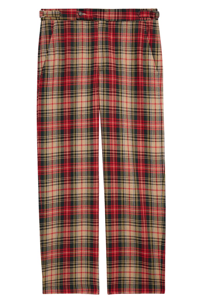 Truro Plaid Pants, Alternate, color, RED GREEN