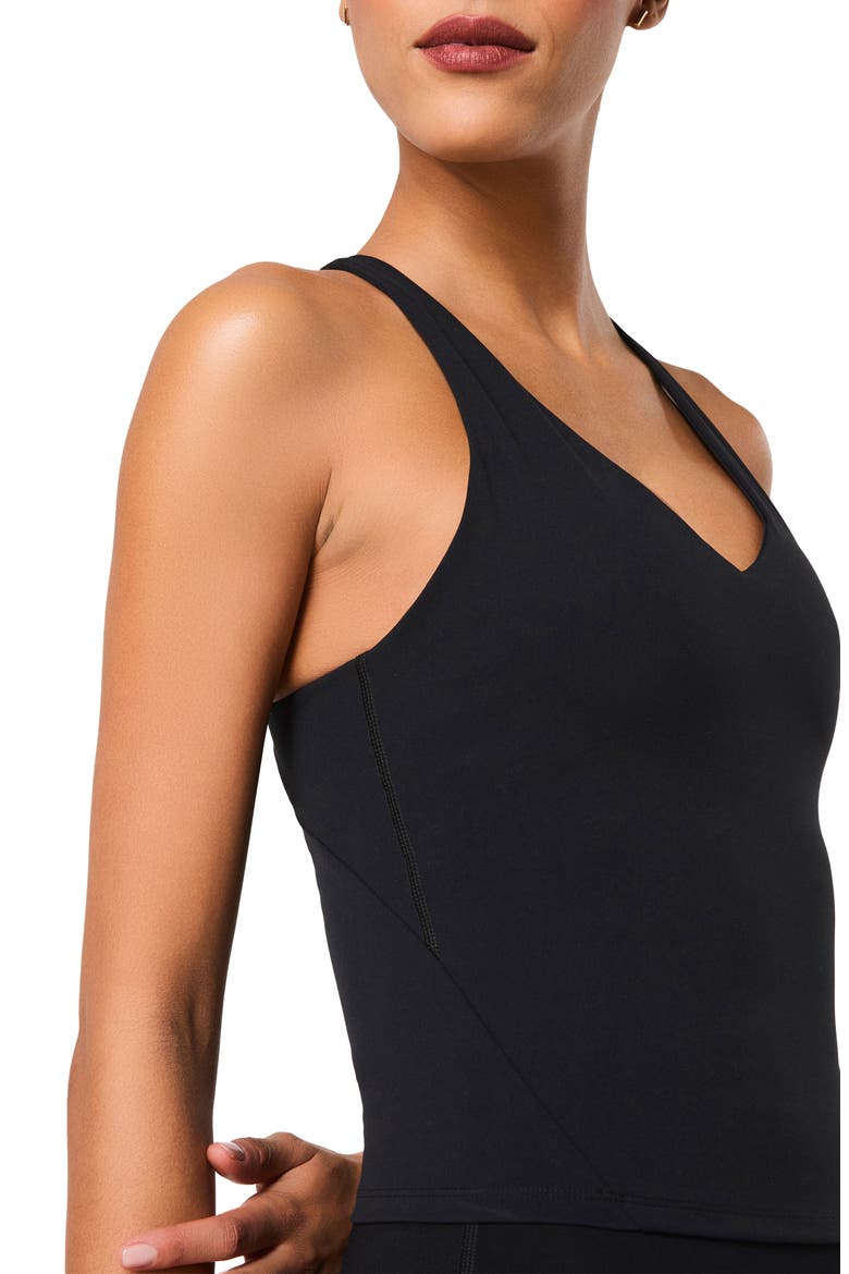 Get Moving V-Neck Active Tank, Alternate, color, VERY BLACK