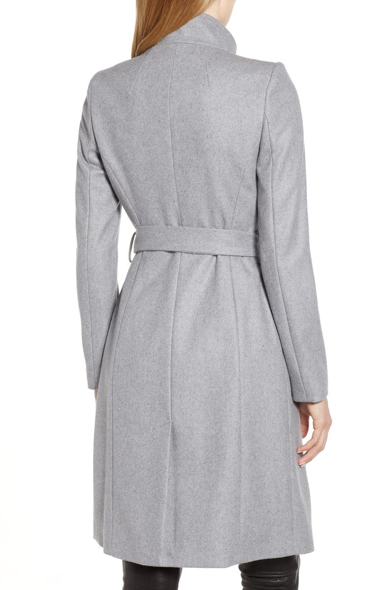 Ted Baker London Wool Blend Long Wrap Coat, Alternate, color, 