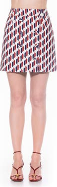 Alexia Admor Jinny High Rise Double Button Miniskirt