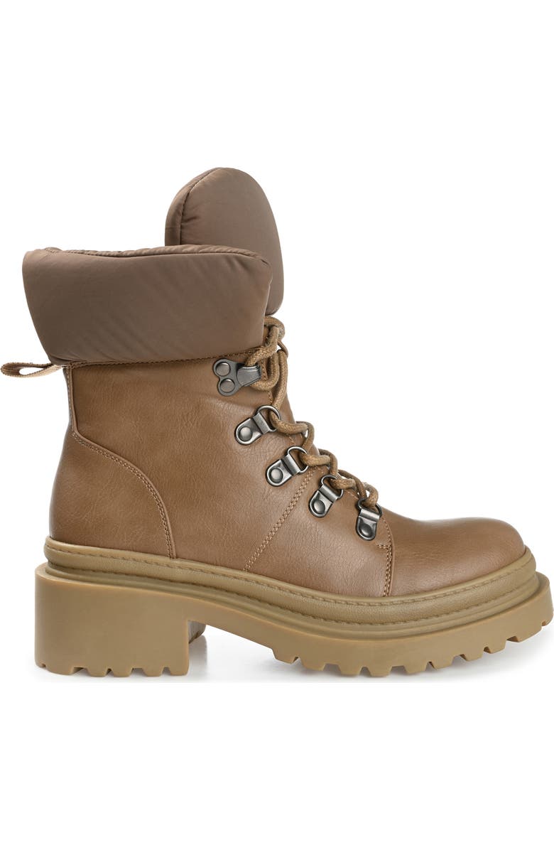 Journee Collection Irrah Lug Sole Boot, Alternate, color, Taupe