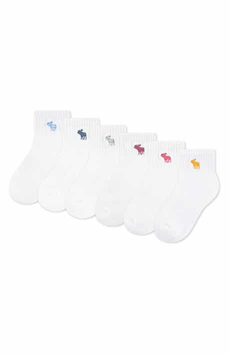 abercrombie kids Kids' Assorted 6-Pack Ankle Socks