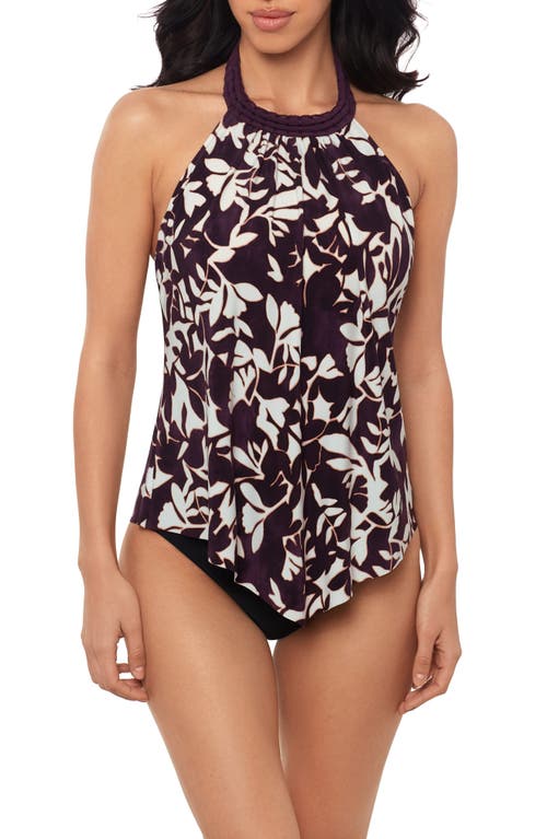 Magicsuit ® Martinique Jojo Halter Tankini In Purple