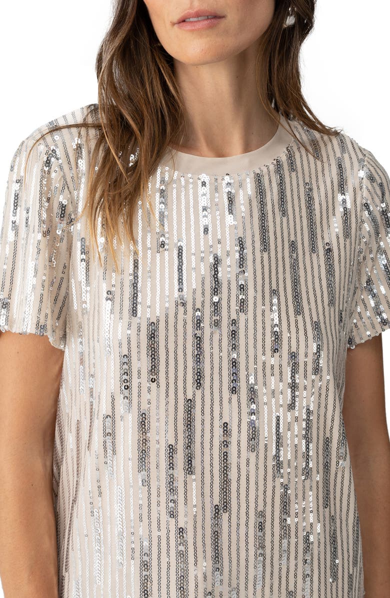 Sanctuary Sequin Perfect T-Shirt, Alternate, color, Ltcl