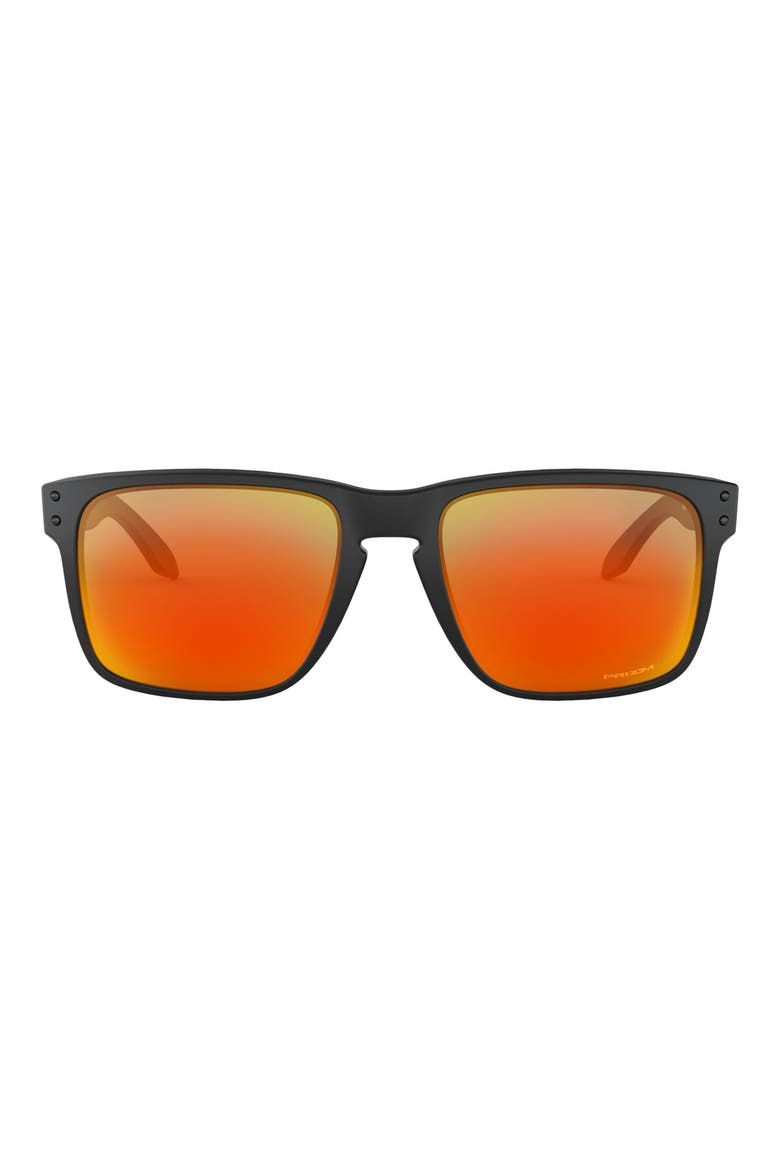 Holbrook™ XL 59mm Gradient Keyhole Sunglasses, Main, color, BLACK / ORANGE