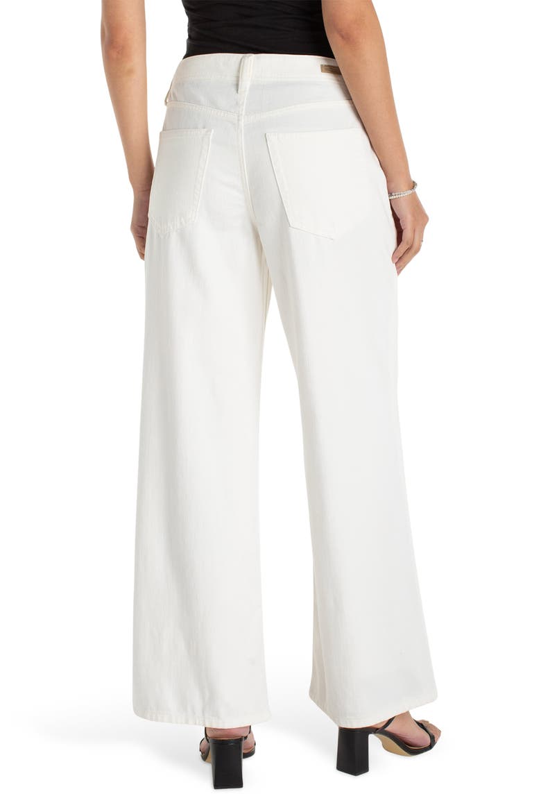 High Waist Wide Leg Jeans, Alternate, color, WHITE