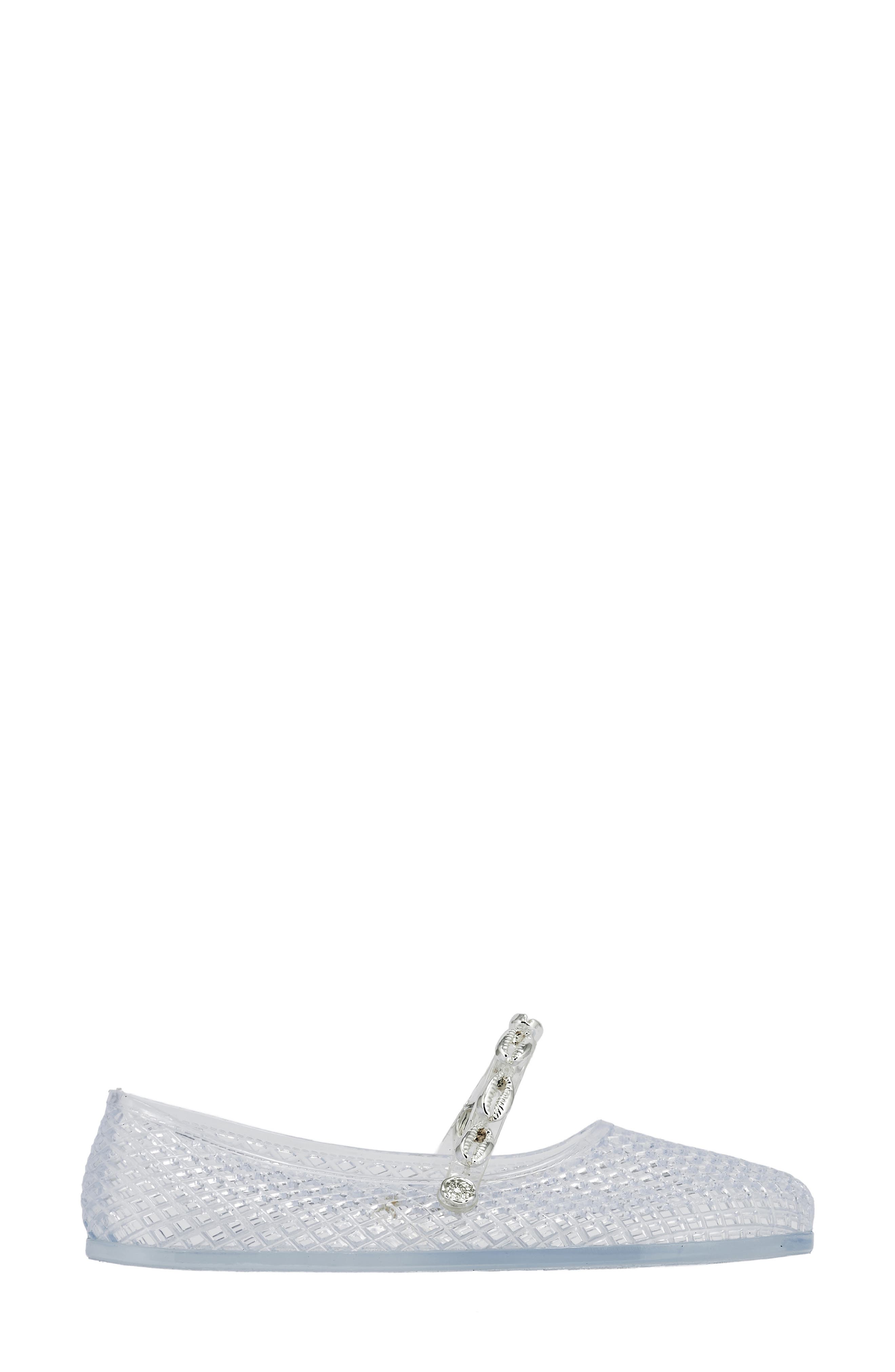 Iro Shells Jelly Flat, Alternate, color, CLEAR