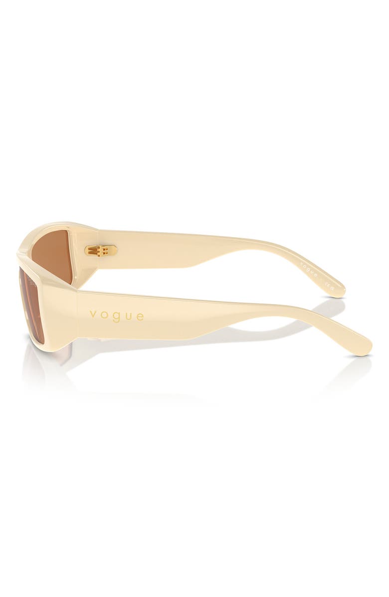 VOGUE 22mm Rectangular Sunglasses, Alternate, color, Milk