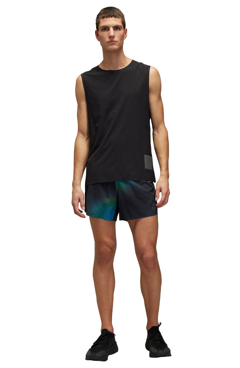 Y-3 Allover Print Run Shorts, Alternate, color, 