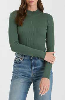 Blu Pepper High Neck Knit Top