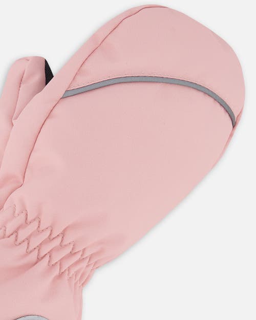 Deux Par Deux Baby Girl Winter Mittens Play In Pink