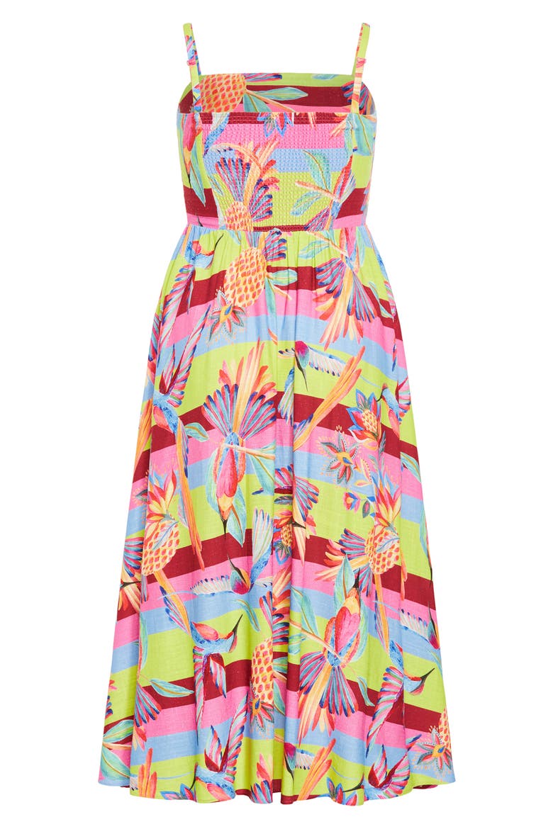 Saraya Maxi Sundress, Alternate, color, COPACABANA