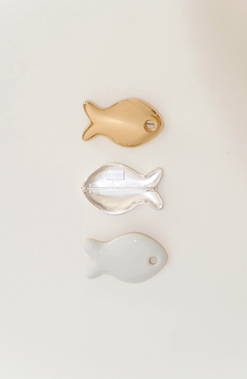Joiana Jewelry Fishie Brooch In Gold