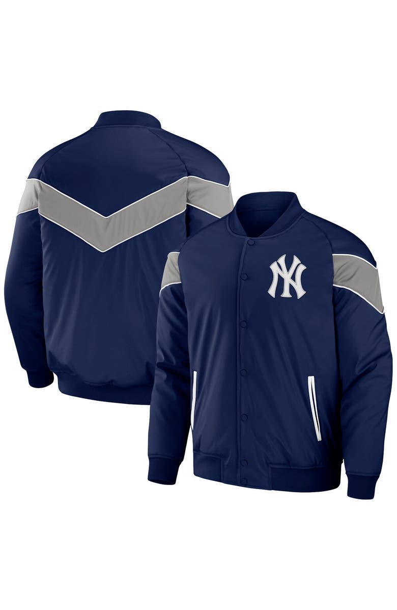 Darius Rucker Collection by Fanatics Men's Darius Rucker Collection by Fanatics Navy New York Yankees Baseball Raglan Full-Snap Jacket, Main, color, 