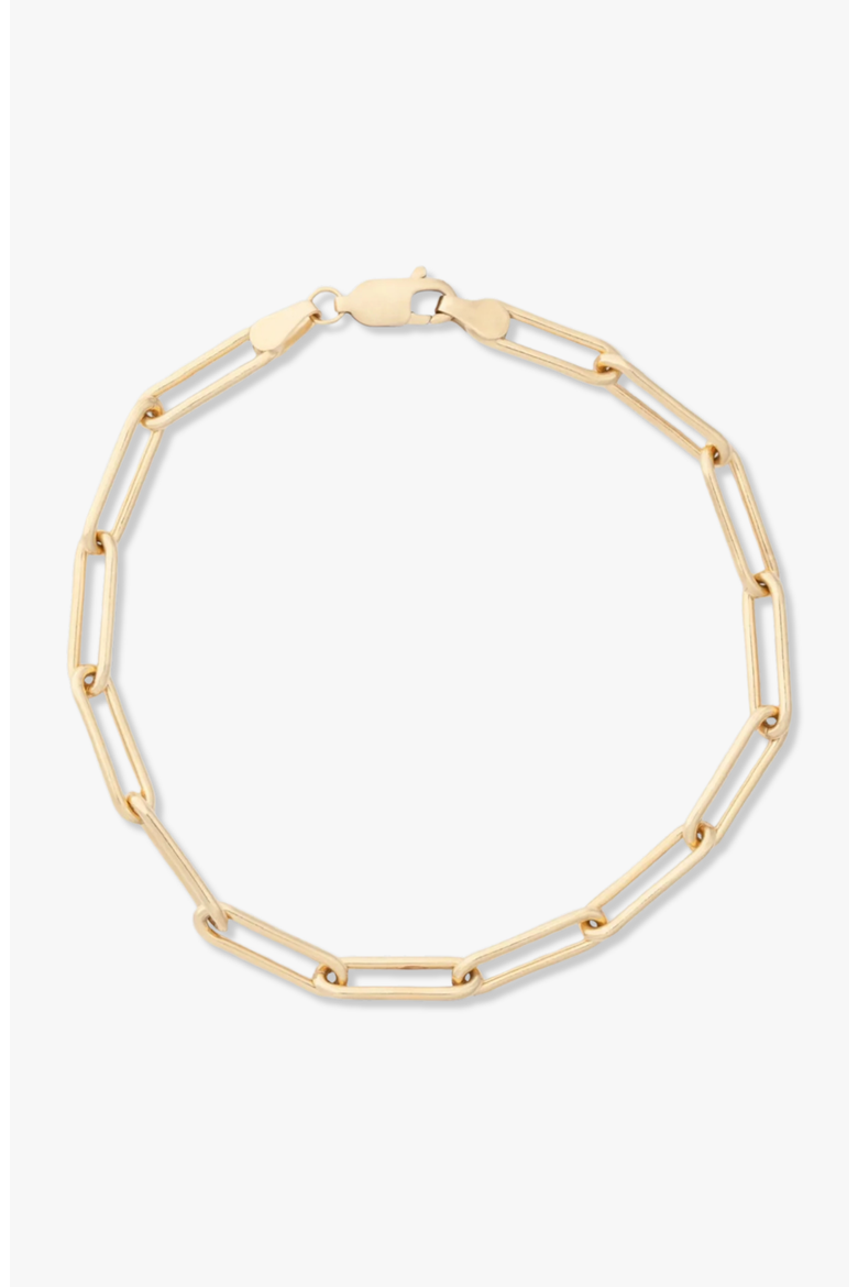 Chunky Paperclip 14k Gold Filled Bracelet, Main, color, Gold