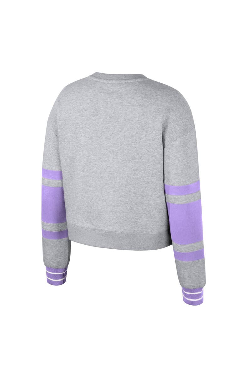 Stadium Essentials Unisex Stadium Essentials  Heather Gray Golden State Valkyries Cropped Pullover Sweatshirt, Alternate, color, 