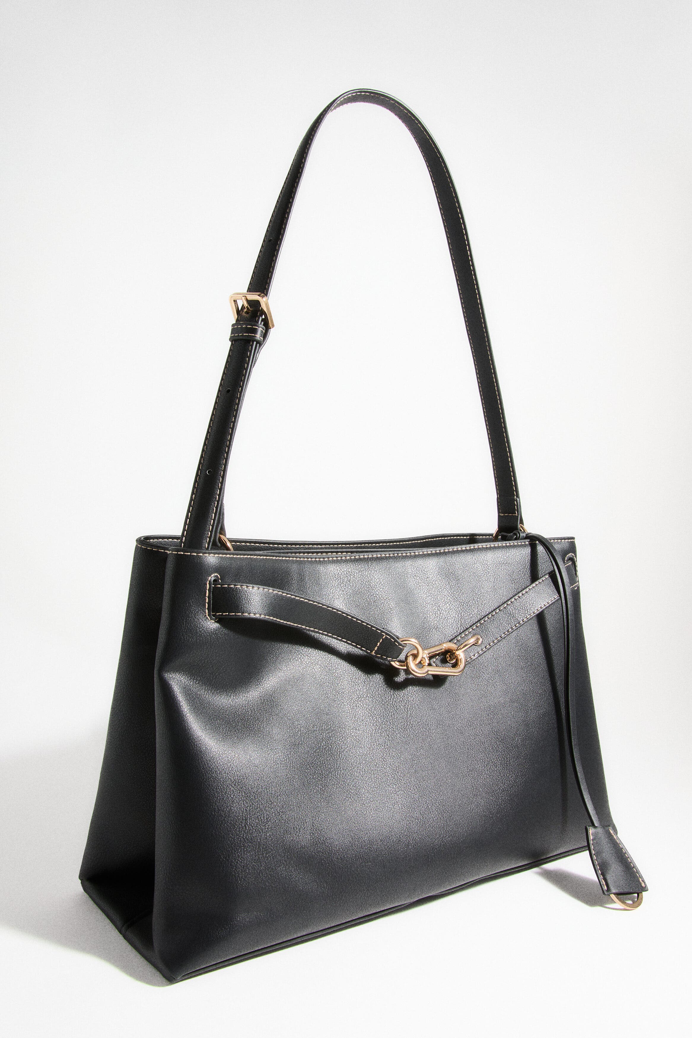 H&M Shoulder Bag, Alternate, color, Black