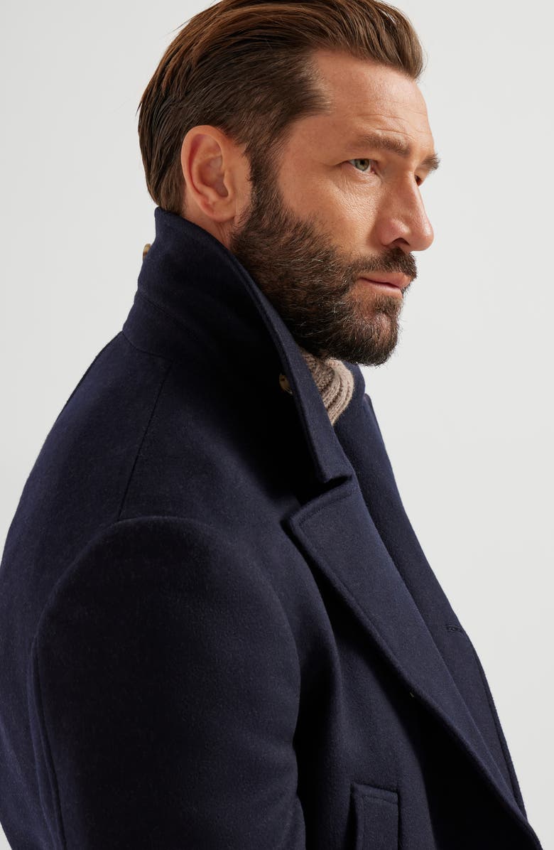 Brunello Cucinelli Four-pocket Caban jacket, Alternate, color, Navy Blue