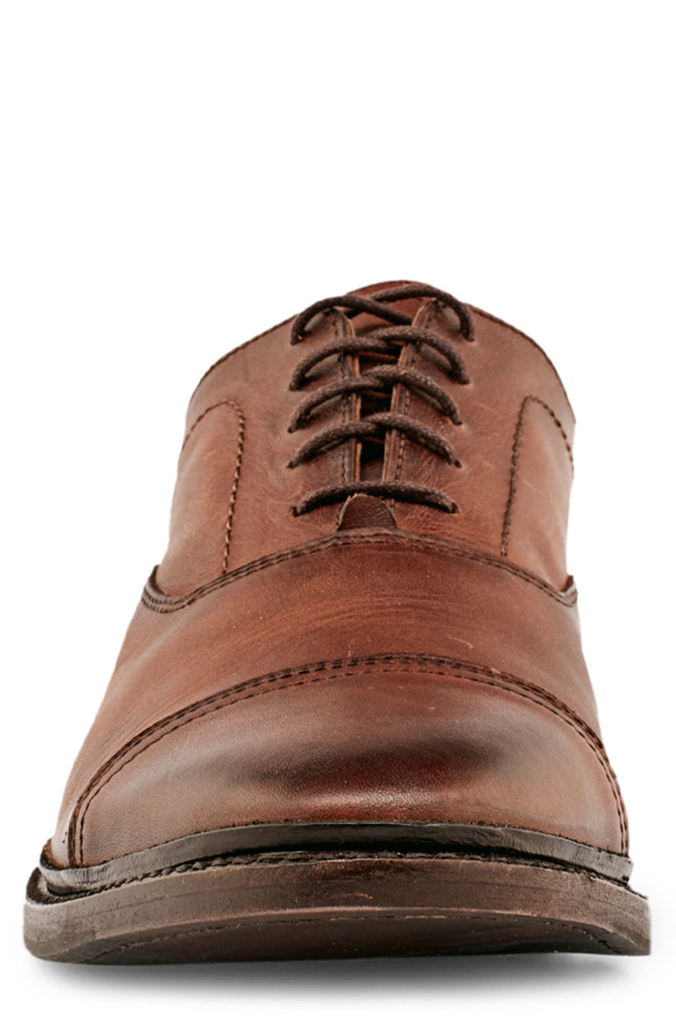 Frye Paul Bal Cap Toe Oxford, Alternate, color, Cognac