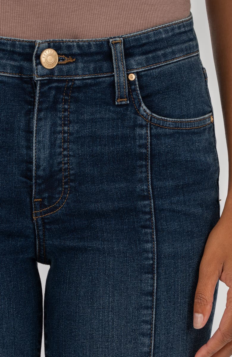 KUT from the Kloth Kelsey Fab Ab Seamed Mid Rise Flare Jeans, Alternate, color, Envision