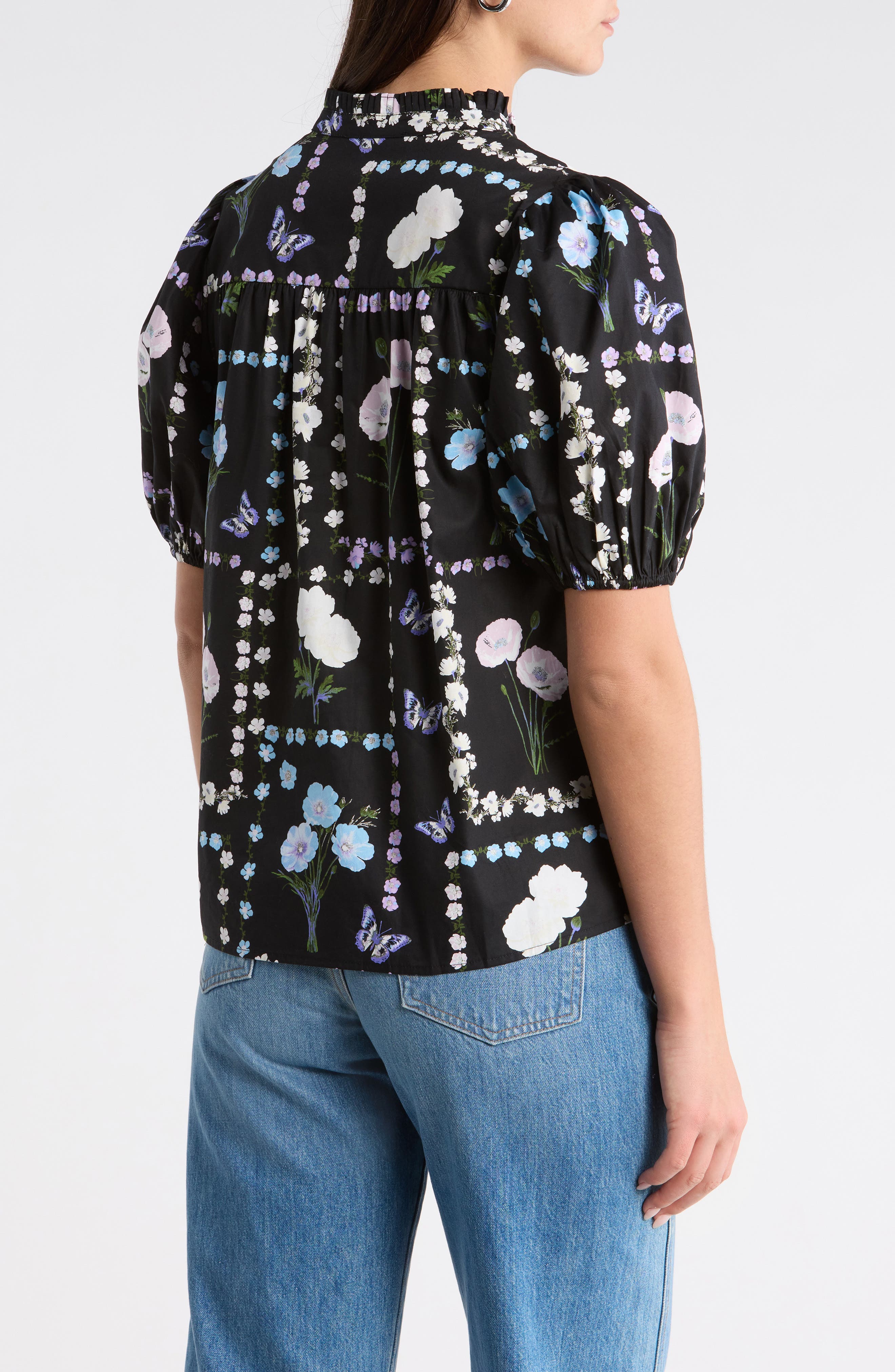 Daly Trevis Floral Split Neck Top - image 2