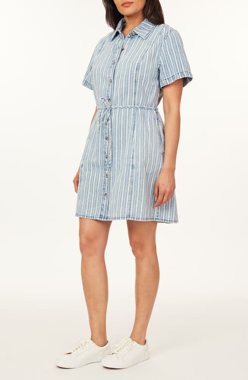 Scotch & Soda The Easy Stripe Short Sleeve Denim Shirtdress