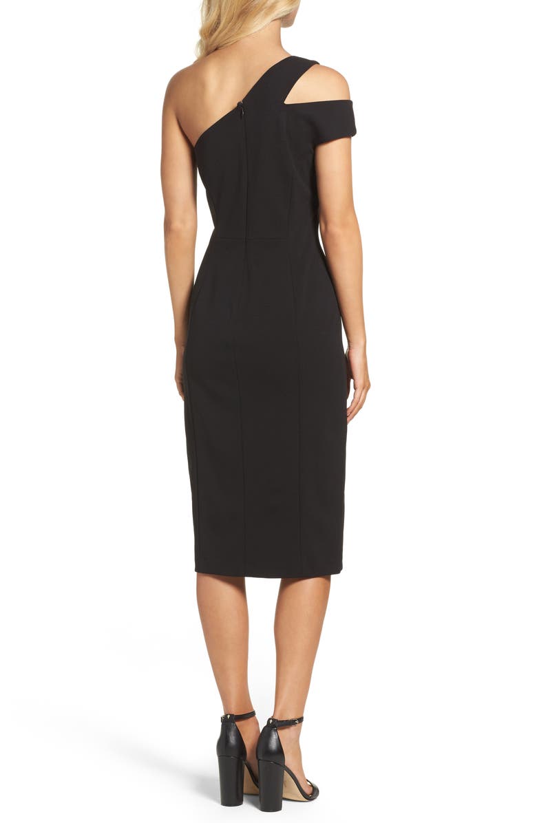 Maggy London One-Shoulder Sheath Dress, Alternate, color, 