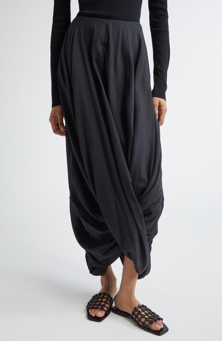 TOTEME Cocoon Maxi Skirt, Main, color, Black