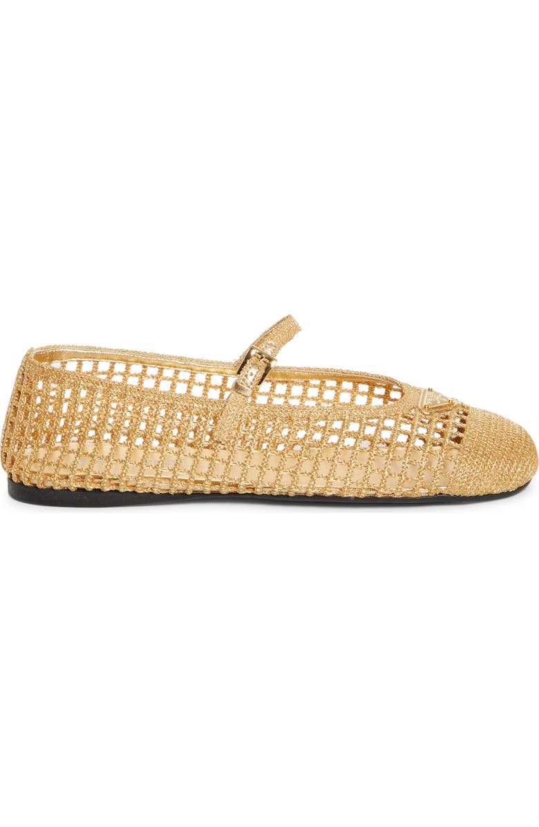 Prada Crochet Mary Jane Flat, Alternate, color,