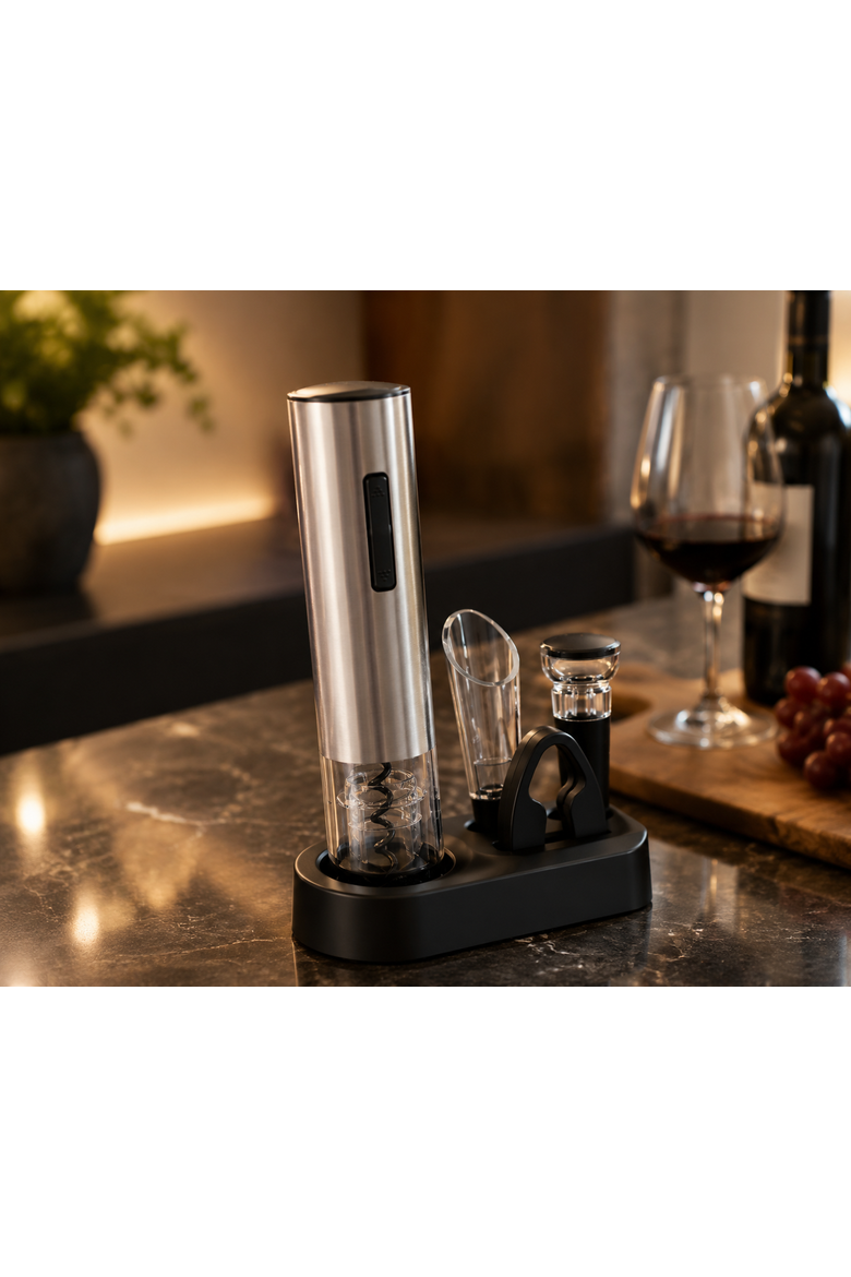 5-Piece Electric Wine Opener Set, Alternate, color, Multicolor