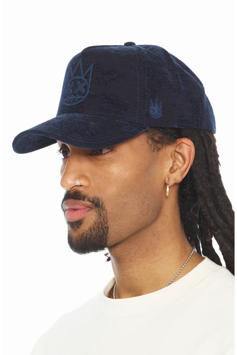 A-Frame Jacquard Adjustable Trucker Hat, Alternate, color, NAVY