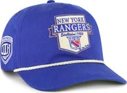 '47 Men's '47  Blue New York Rangers Old Time Hockey Rafter Sure Shot Hitch Adjustable Hat