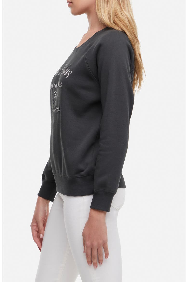 LA Wellness Club Sweatshirt, Alternate, color, BLACK