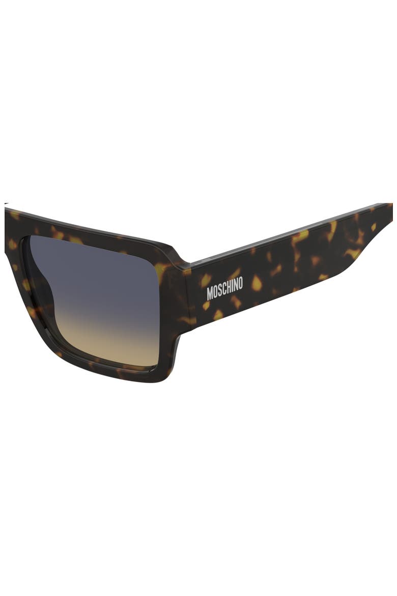 54mm Gradient Flat Top Sunglasses, Alternate, color, HAVANA/ BLUE BEIGE