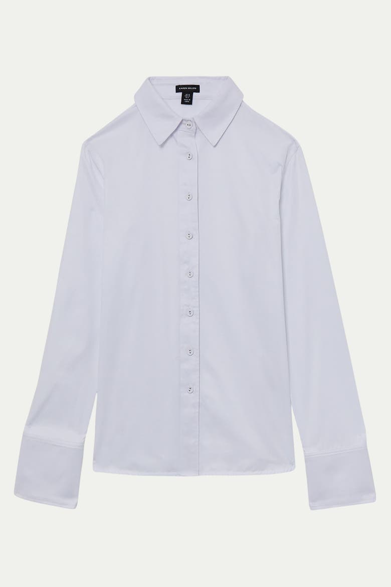 Cotton Woven Buttoned Shirt, Alternate, color, White